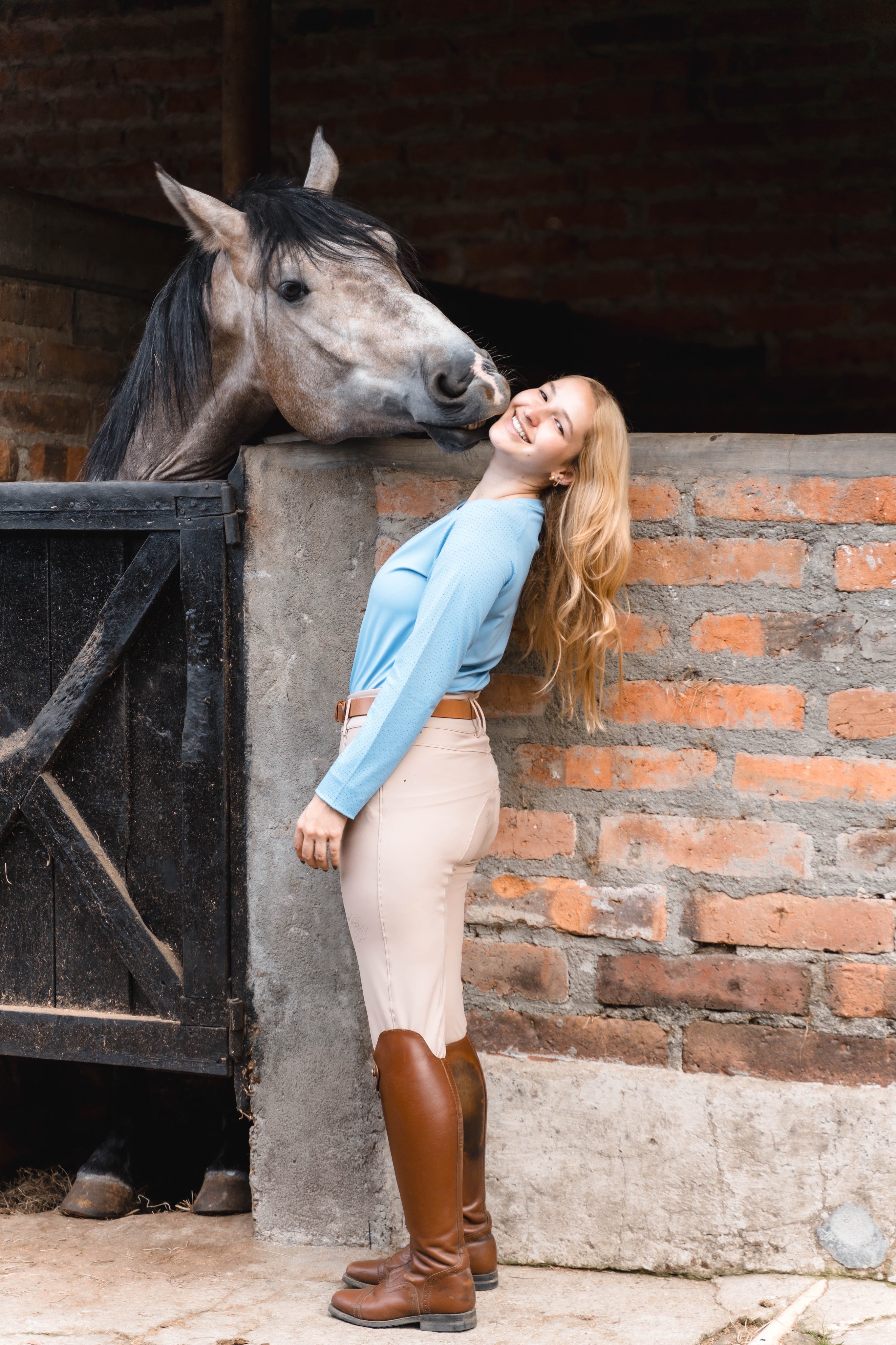 Janelle Long Sleeve Mesh Tee