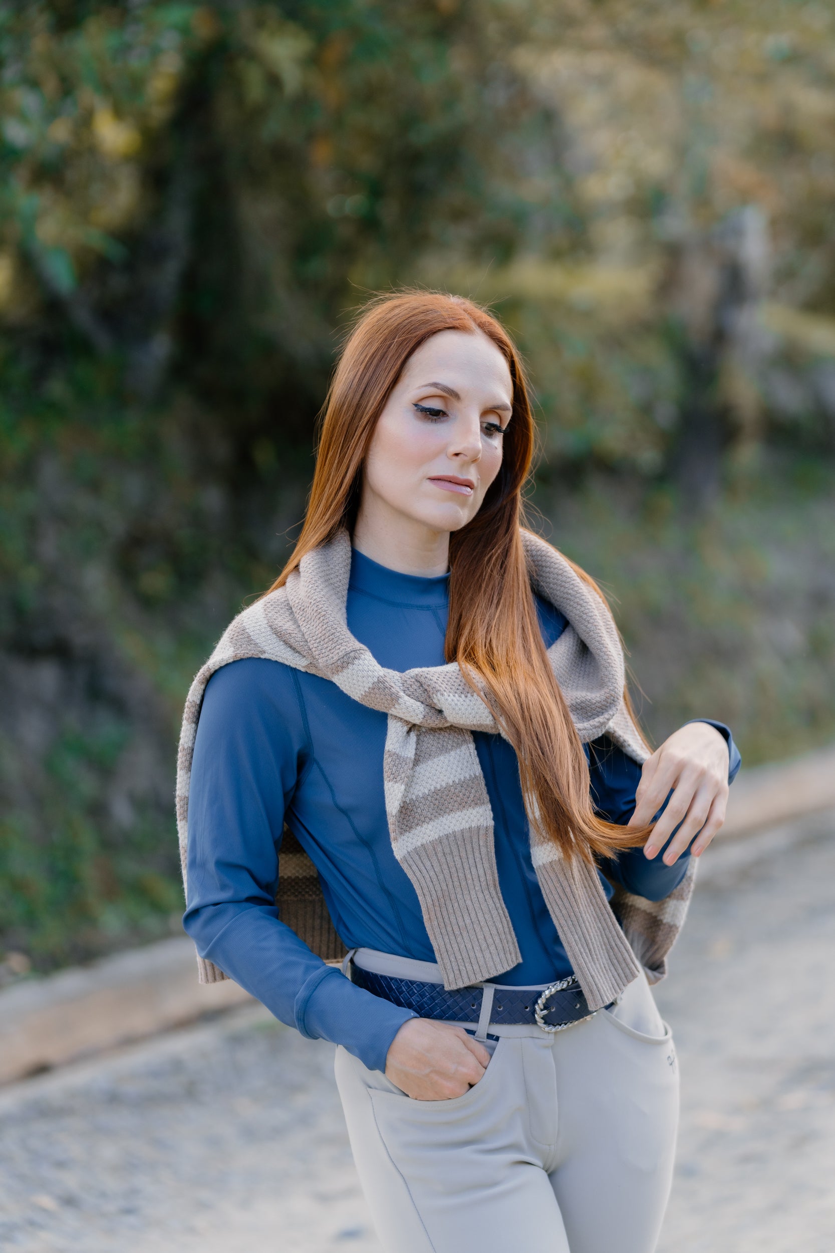 Sassy Boyfriend Stripe 1/4 Zip Sweater