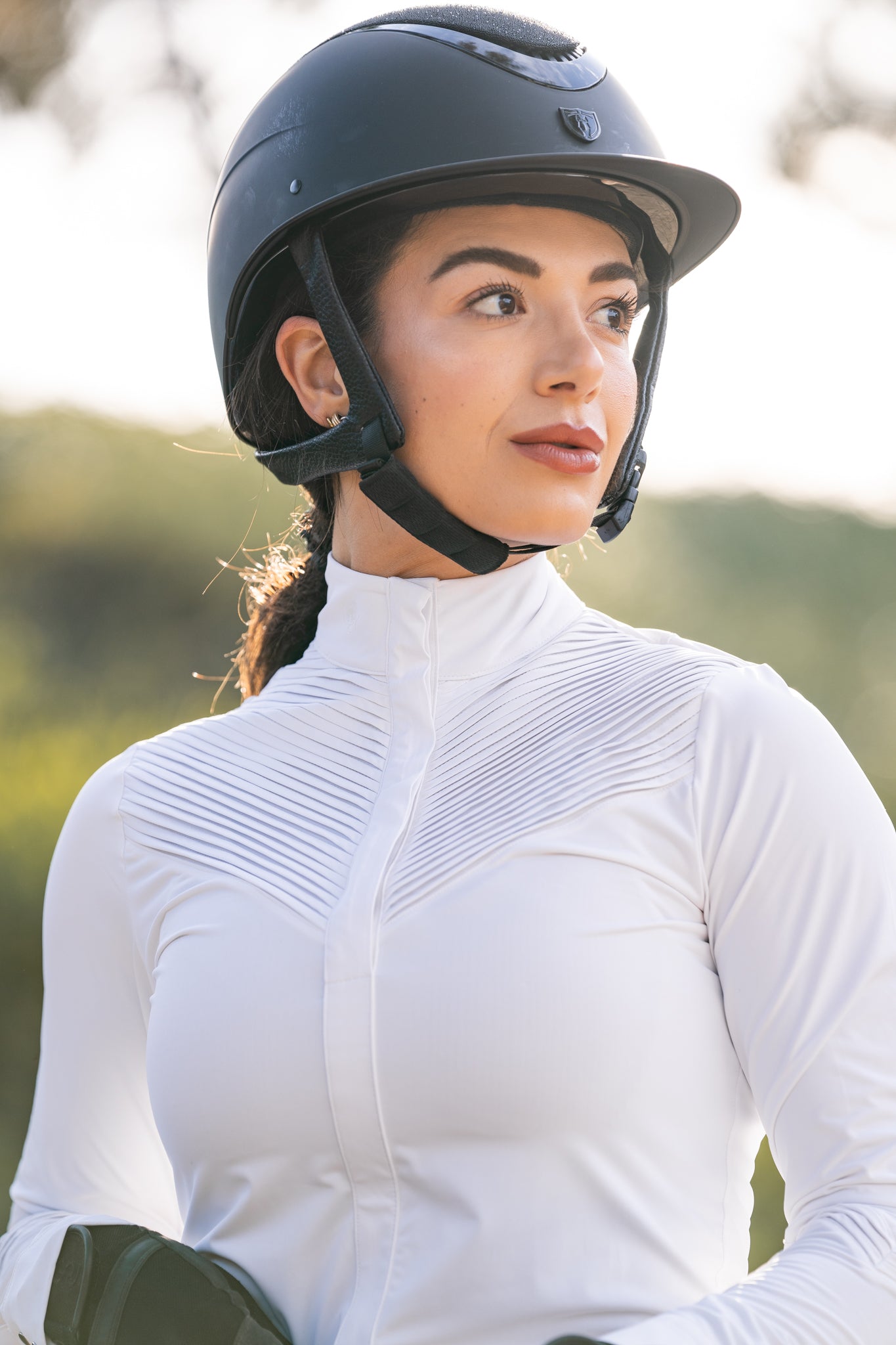 Ellie Pleated LS Show Shirt