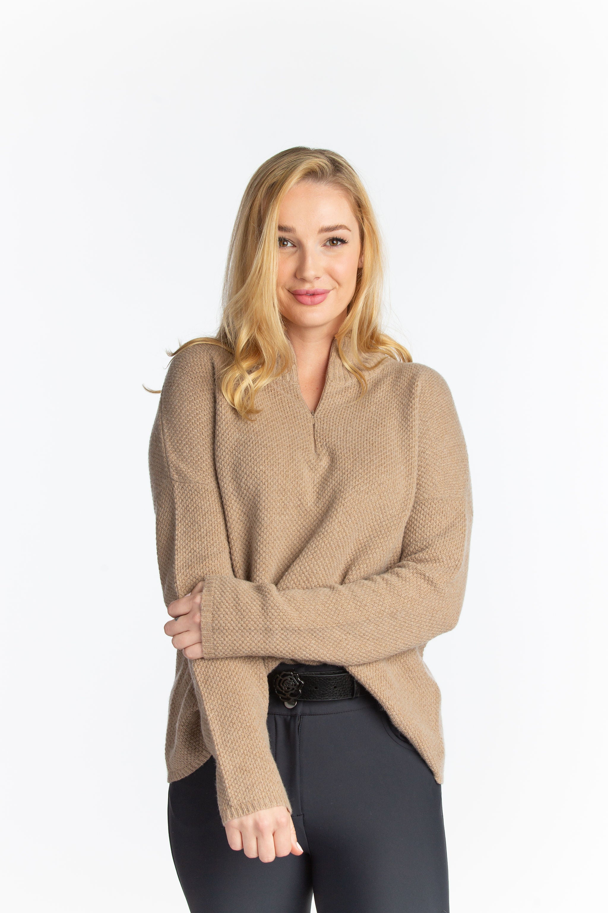 Sassy Boyfriend 1/4 Zip Sweater