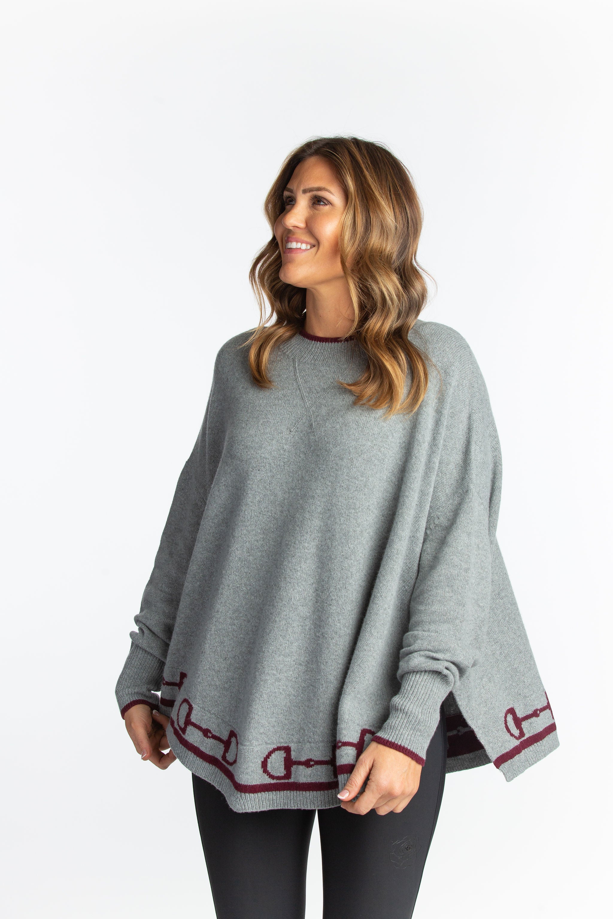 Kristina Bit Poncho with Sleeves