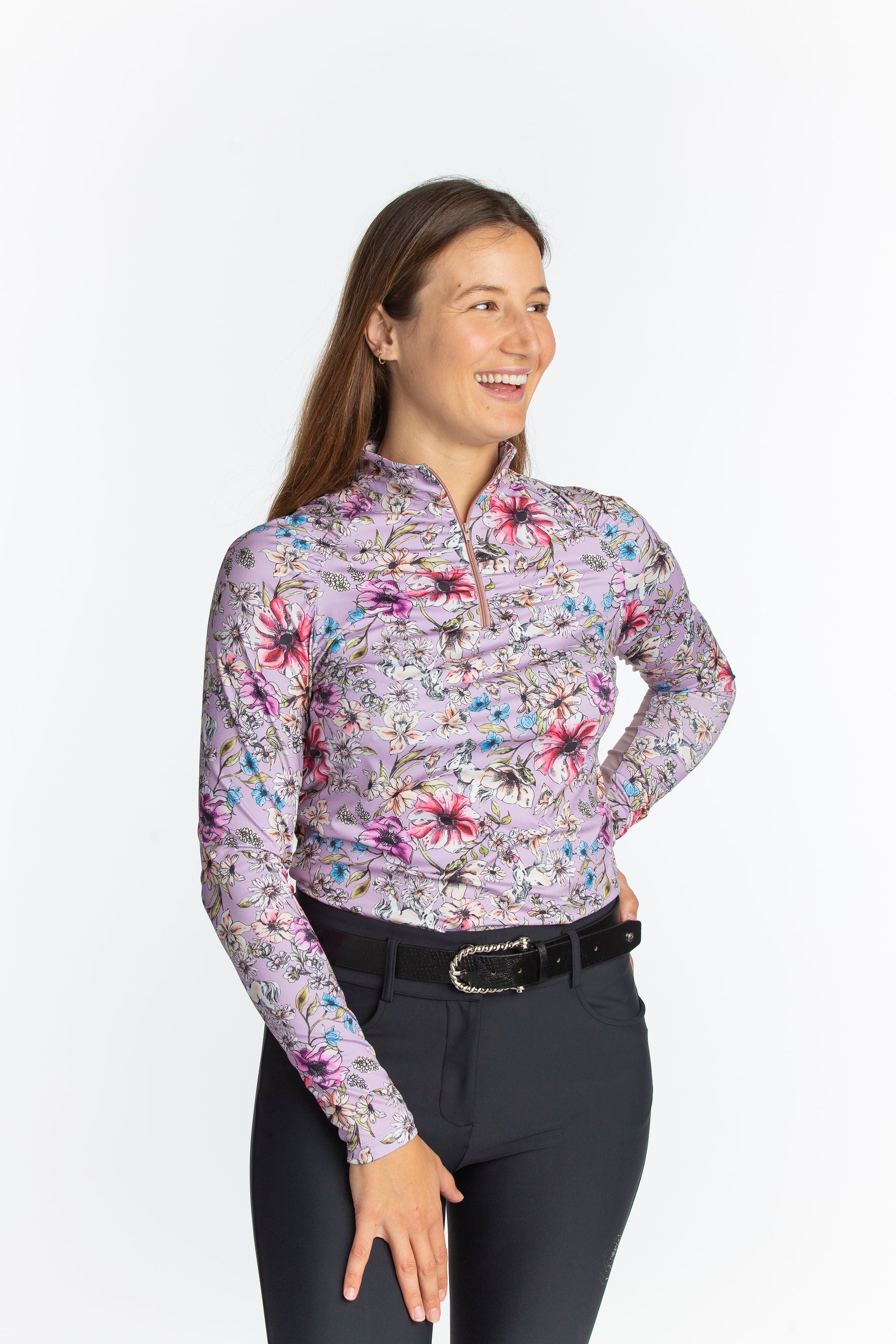 Naomi Long Sleeve Zip Top