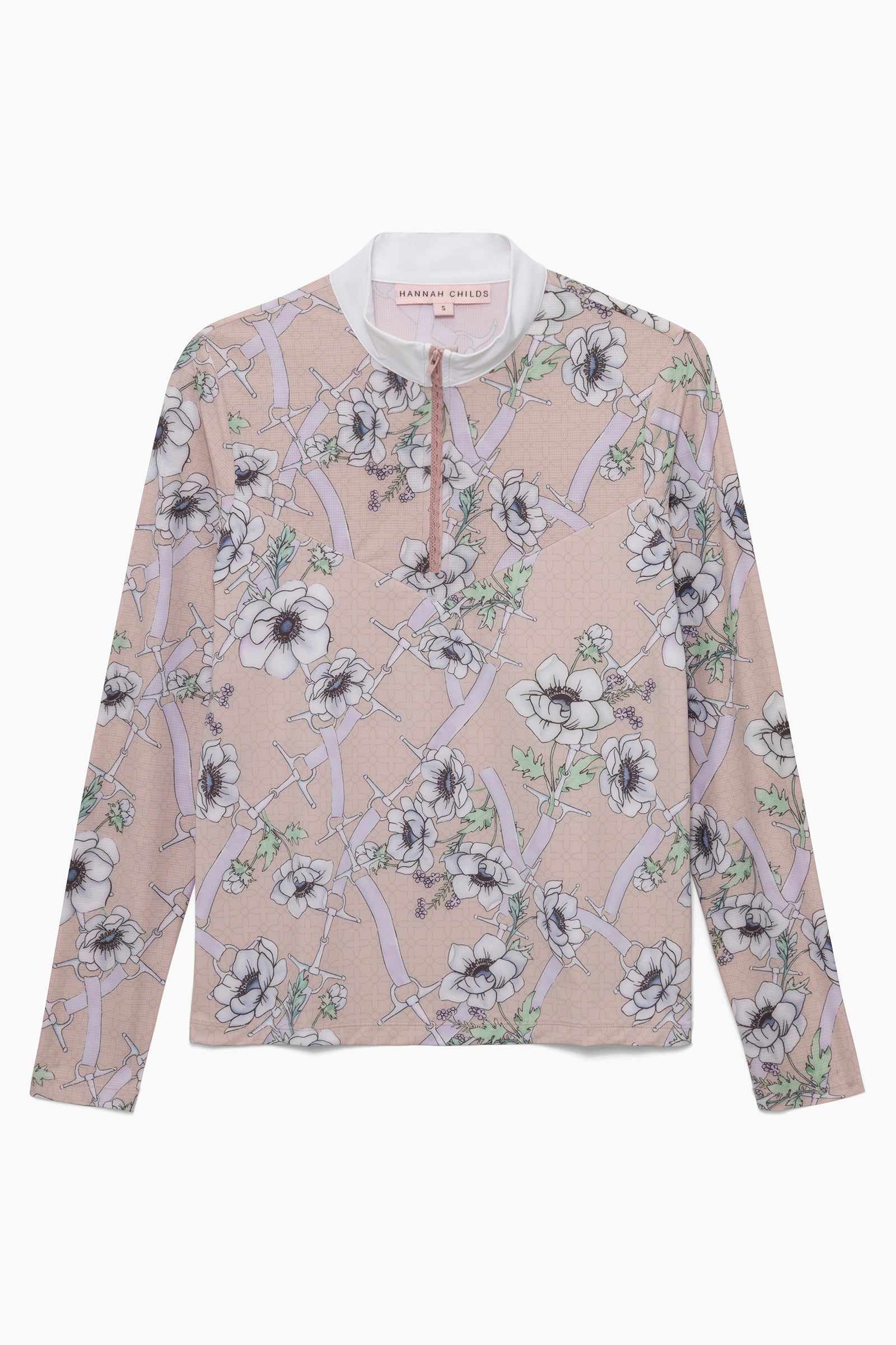 Clarissa Mesh Long Sleeve Zip Top