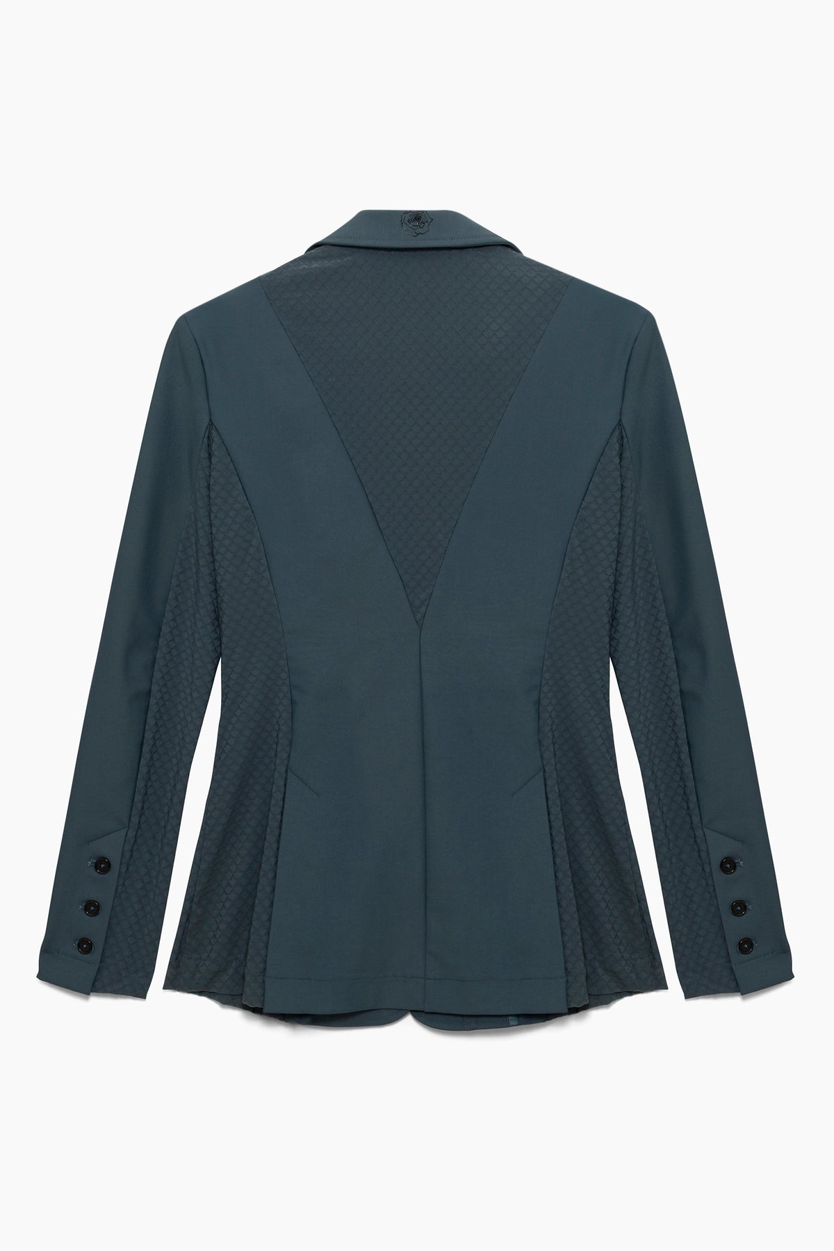 Hannah Childs Classica Mesh show coat in Succulent with mesh paneling