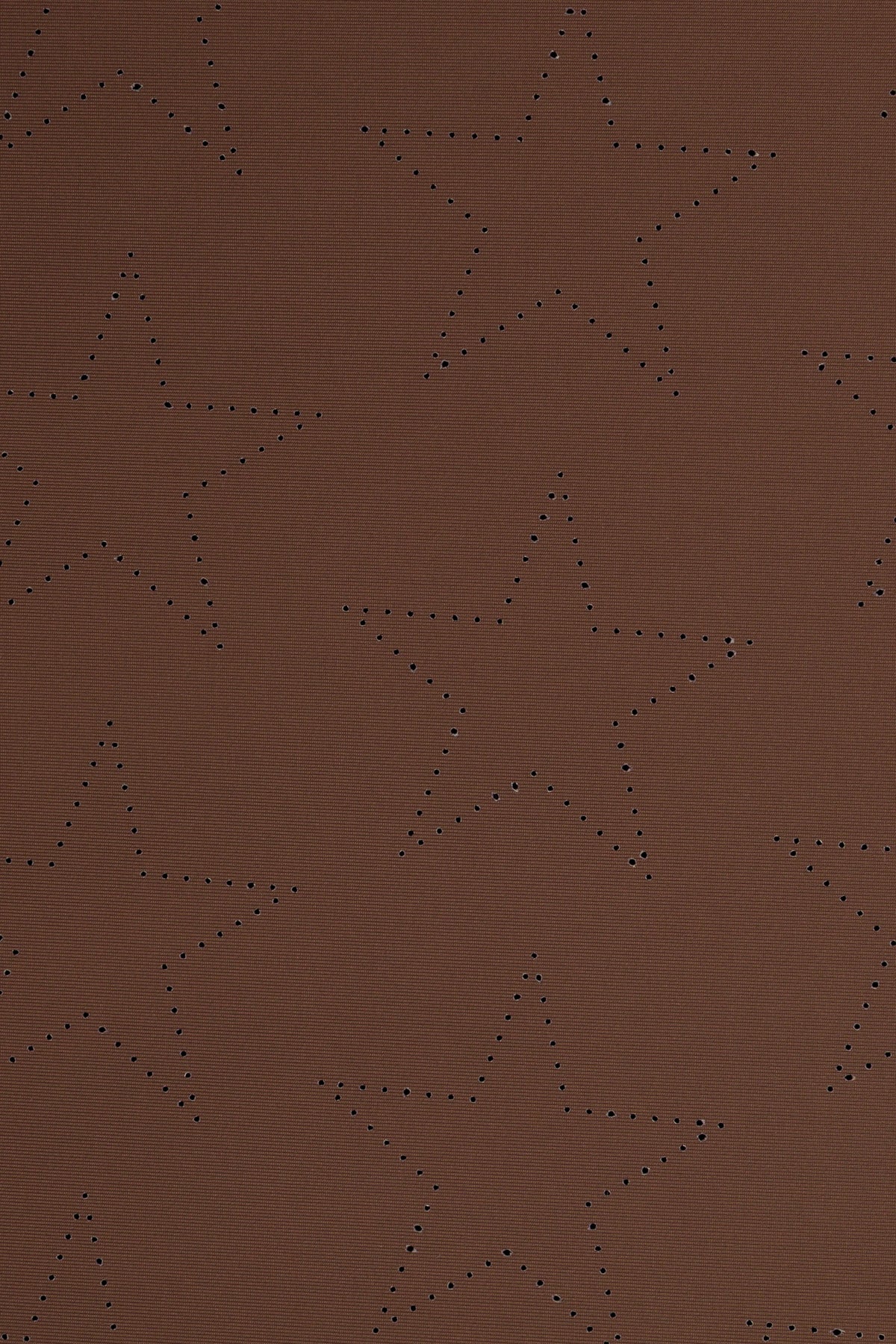 Hannah Childs Luna Star long sleeve show shirt in Cappuccino with perforated star pattern