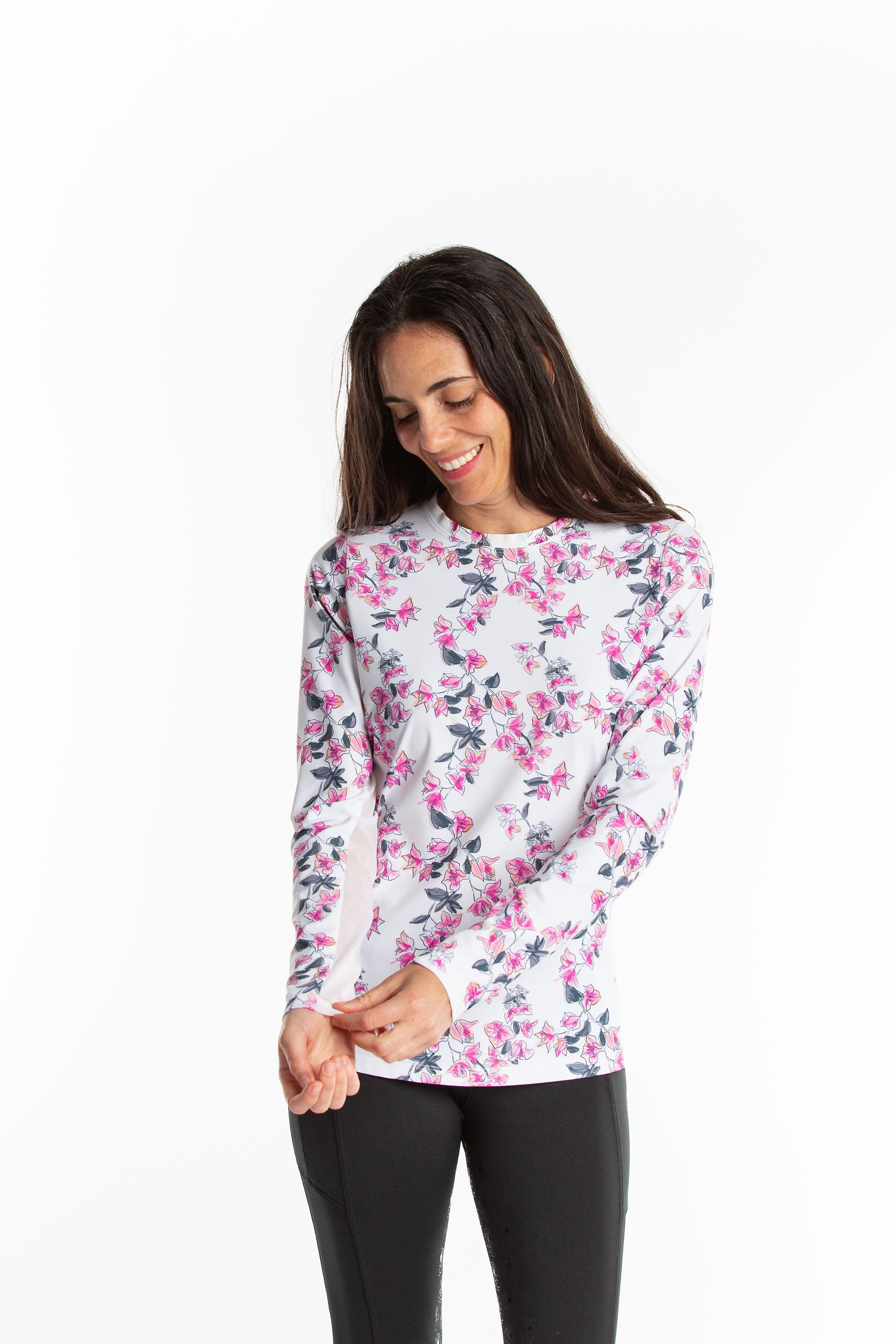 Janelle Long Sleeve Mesh Tee