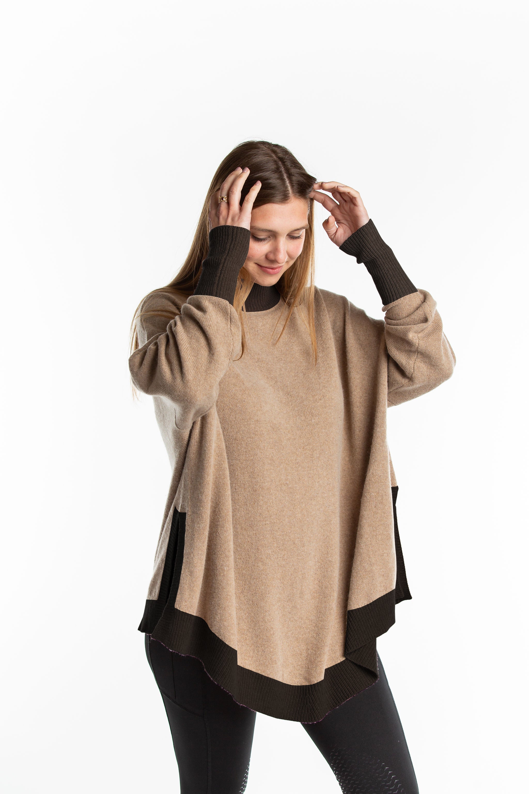 Addison Riding Poncho with Sleeves