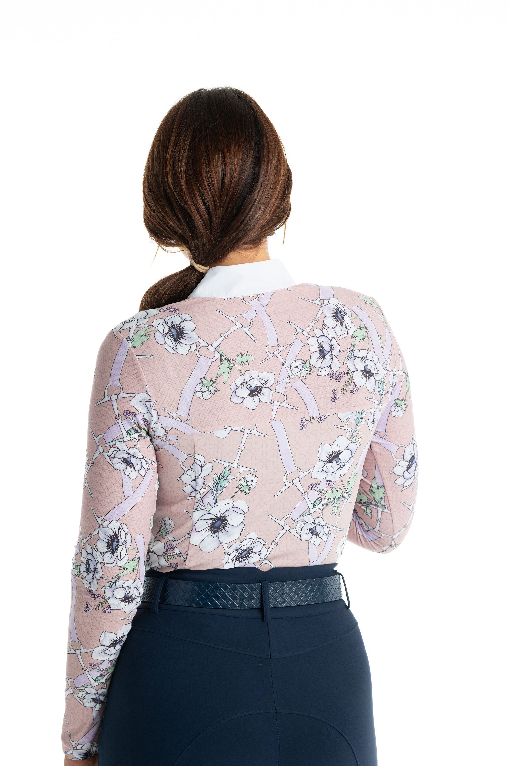 Clarissa Mesh Long Sleeve Zip Top