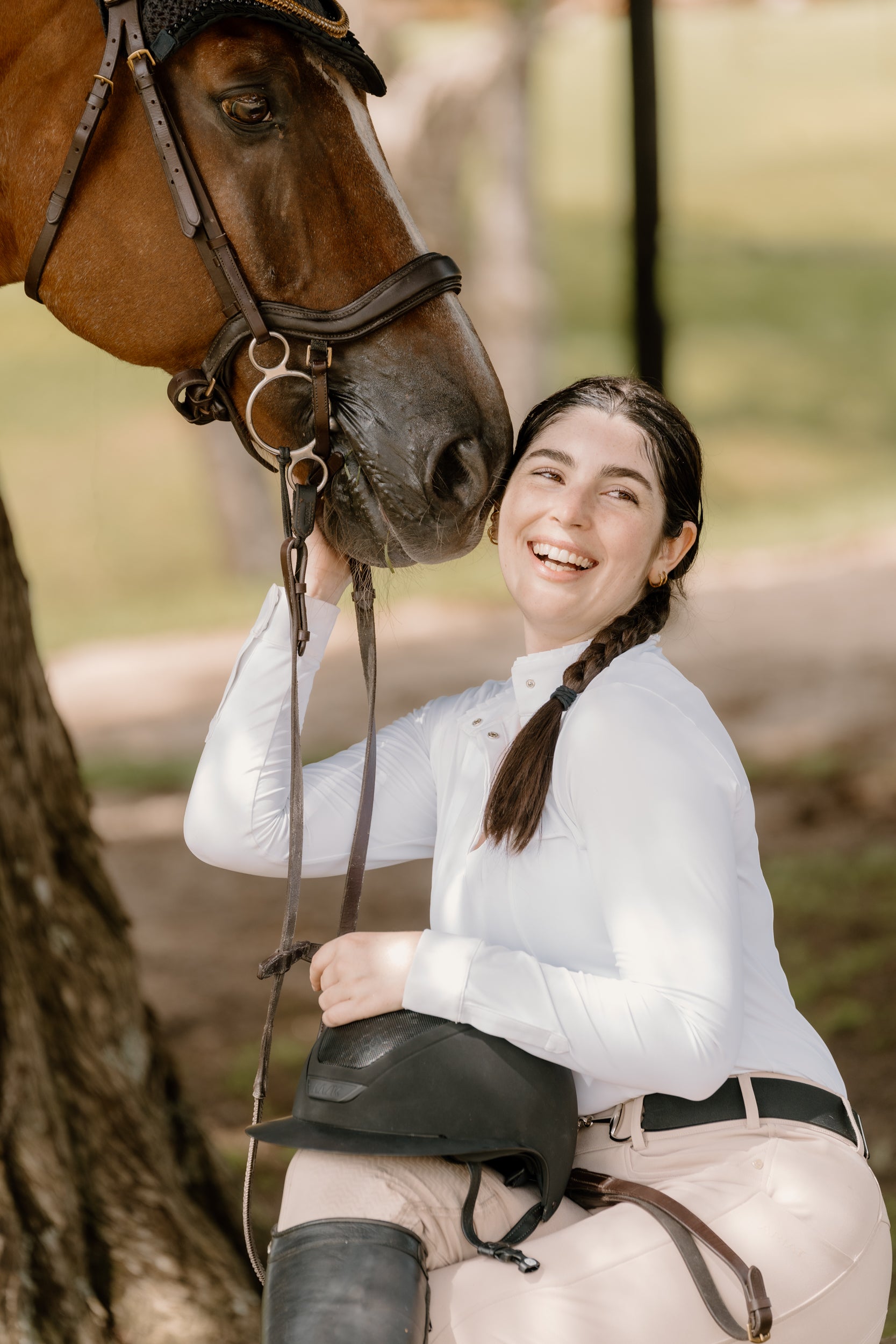 Shelby Ruffle Long Sleeve Show Shirt