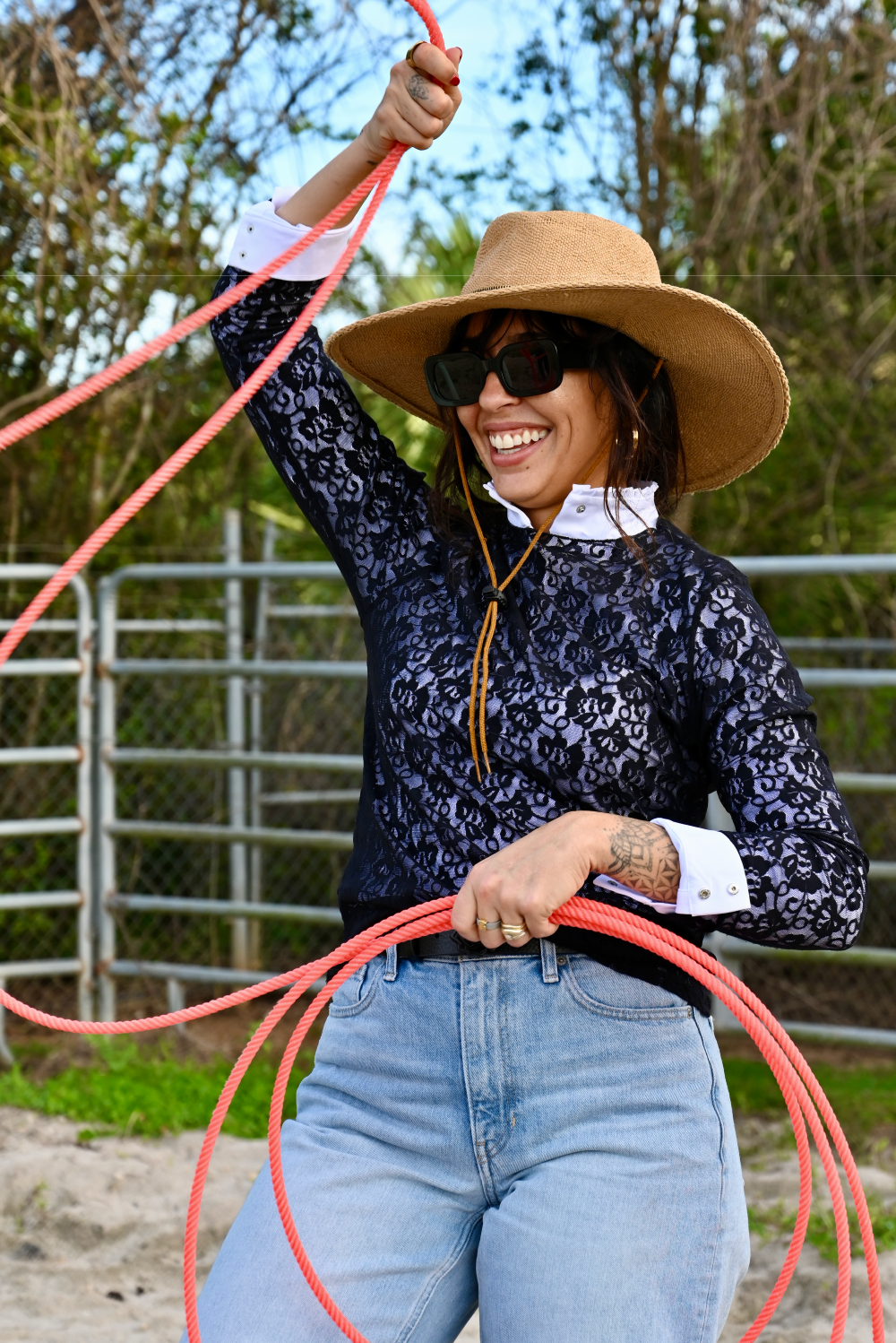 Shelby Ruffle Long Sleeve Show Shirt
