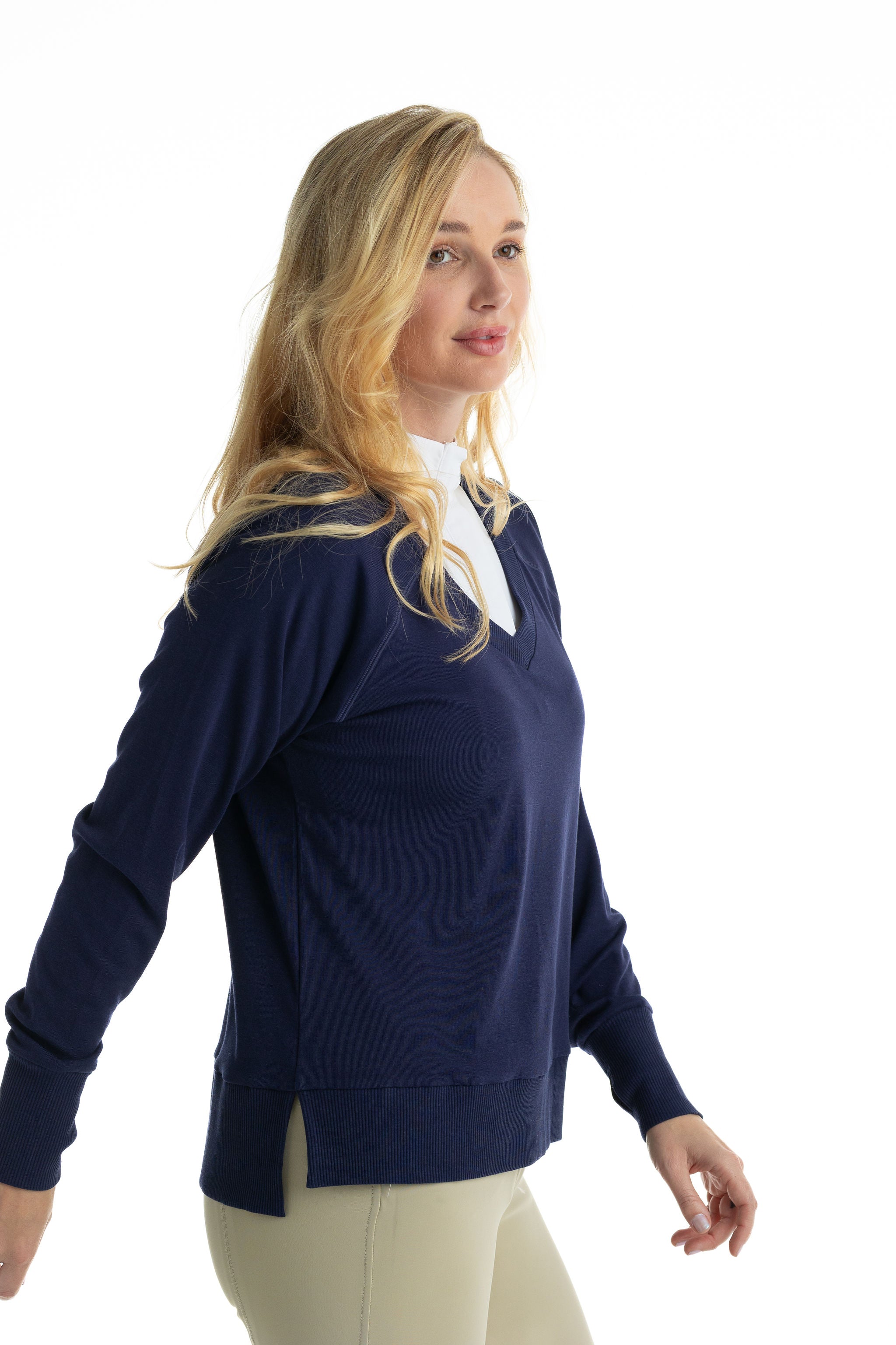 Asher Bamboo V Neck Sweatshirt