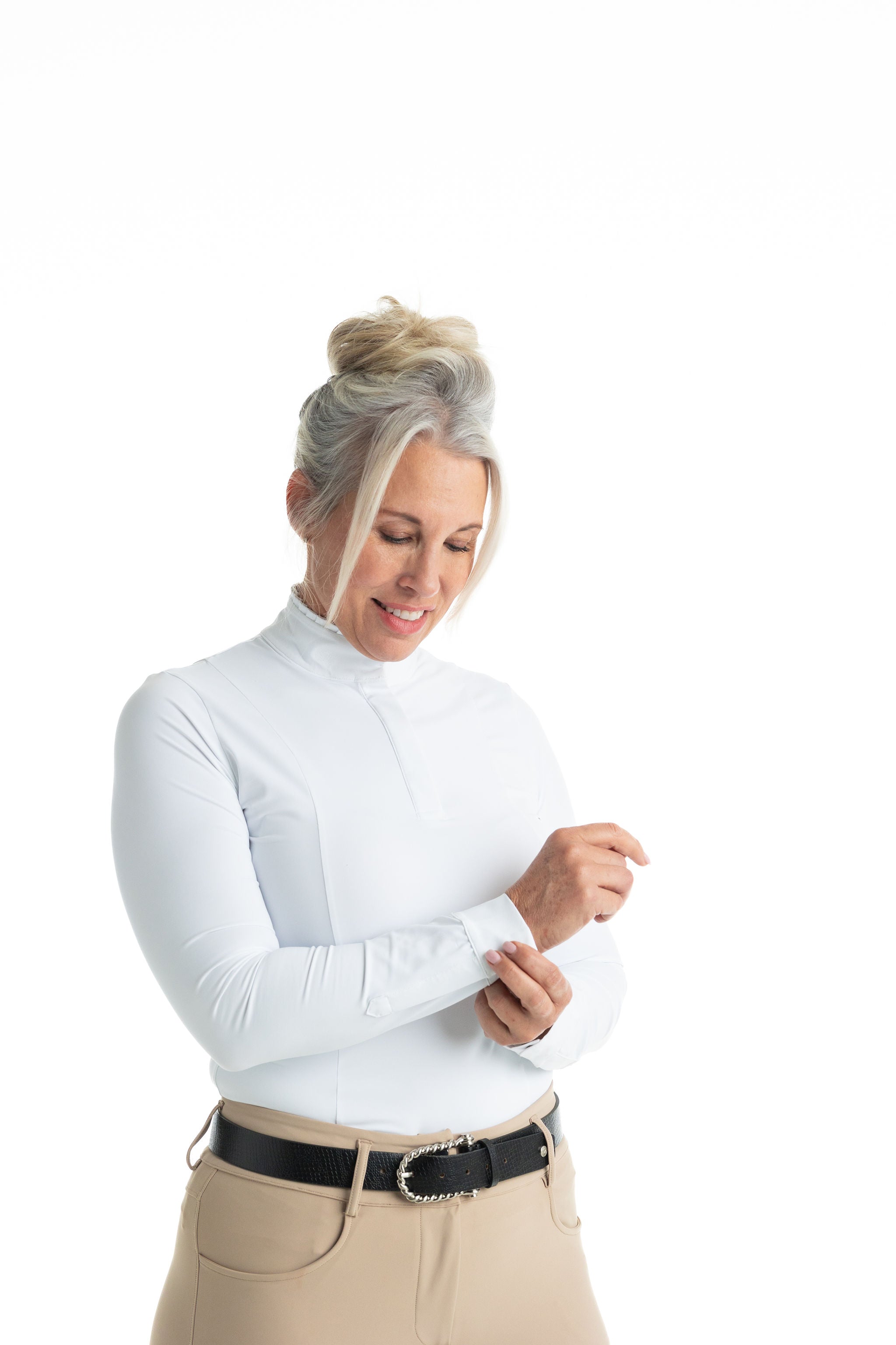 Shelby Ruffle Long Sleeve Show Shirt