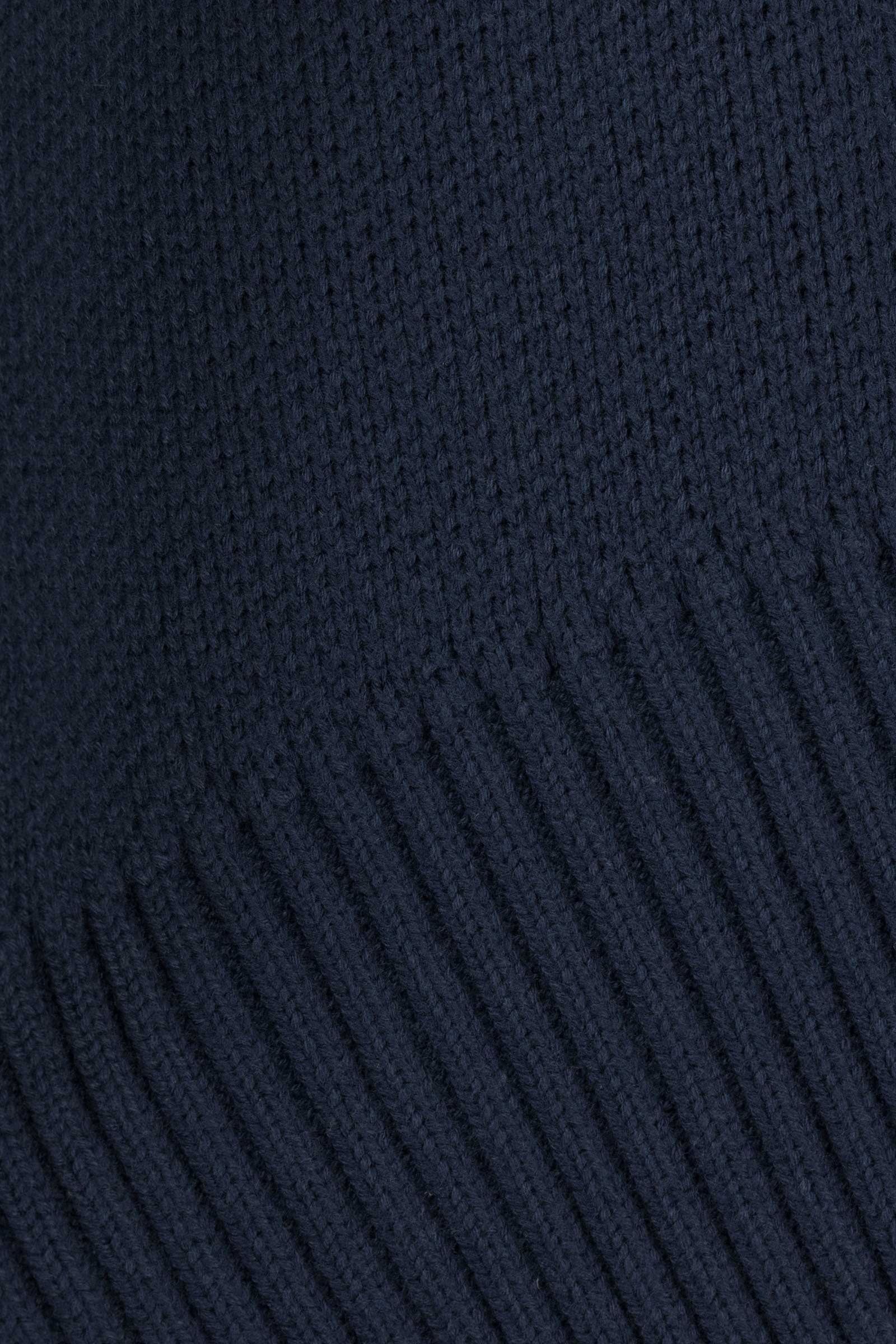 Hannah Childs Harmony crew neck sweater in Dark Navy/ Black with mirrored horsehead design