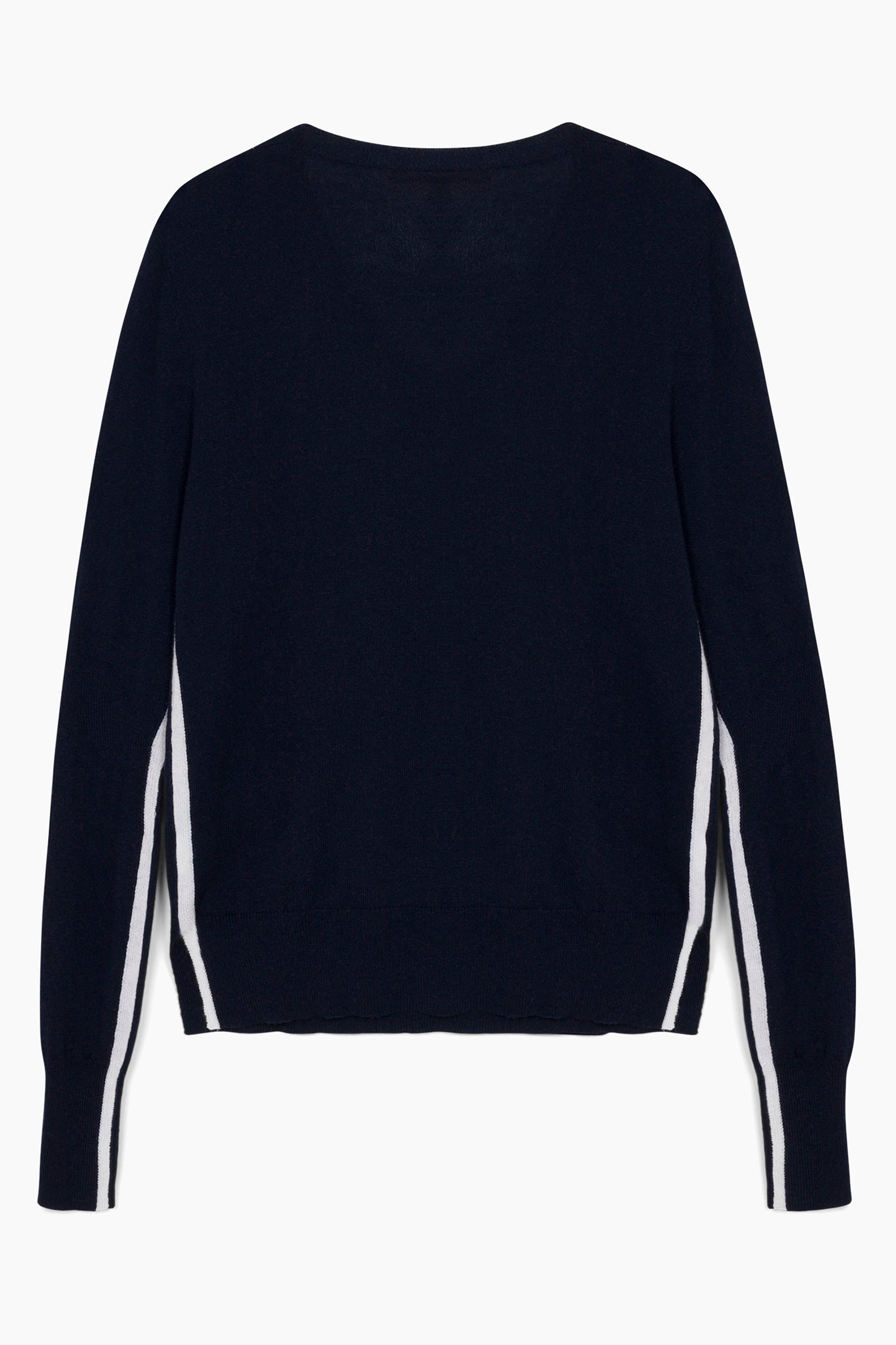 Angelina Stripe V Neck Sweater