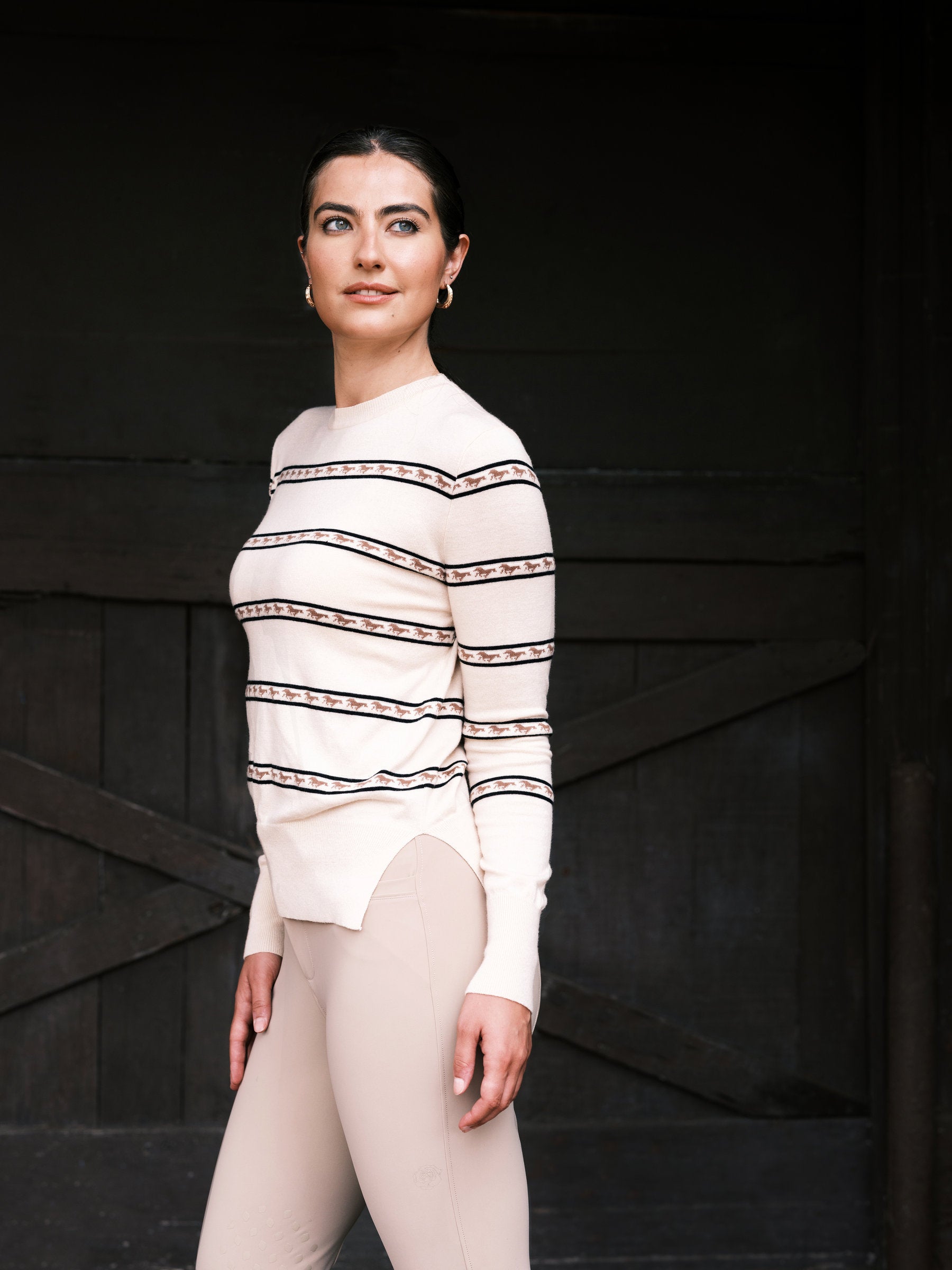 Adi Running Horses Crew Neck Sweater Tee