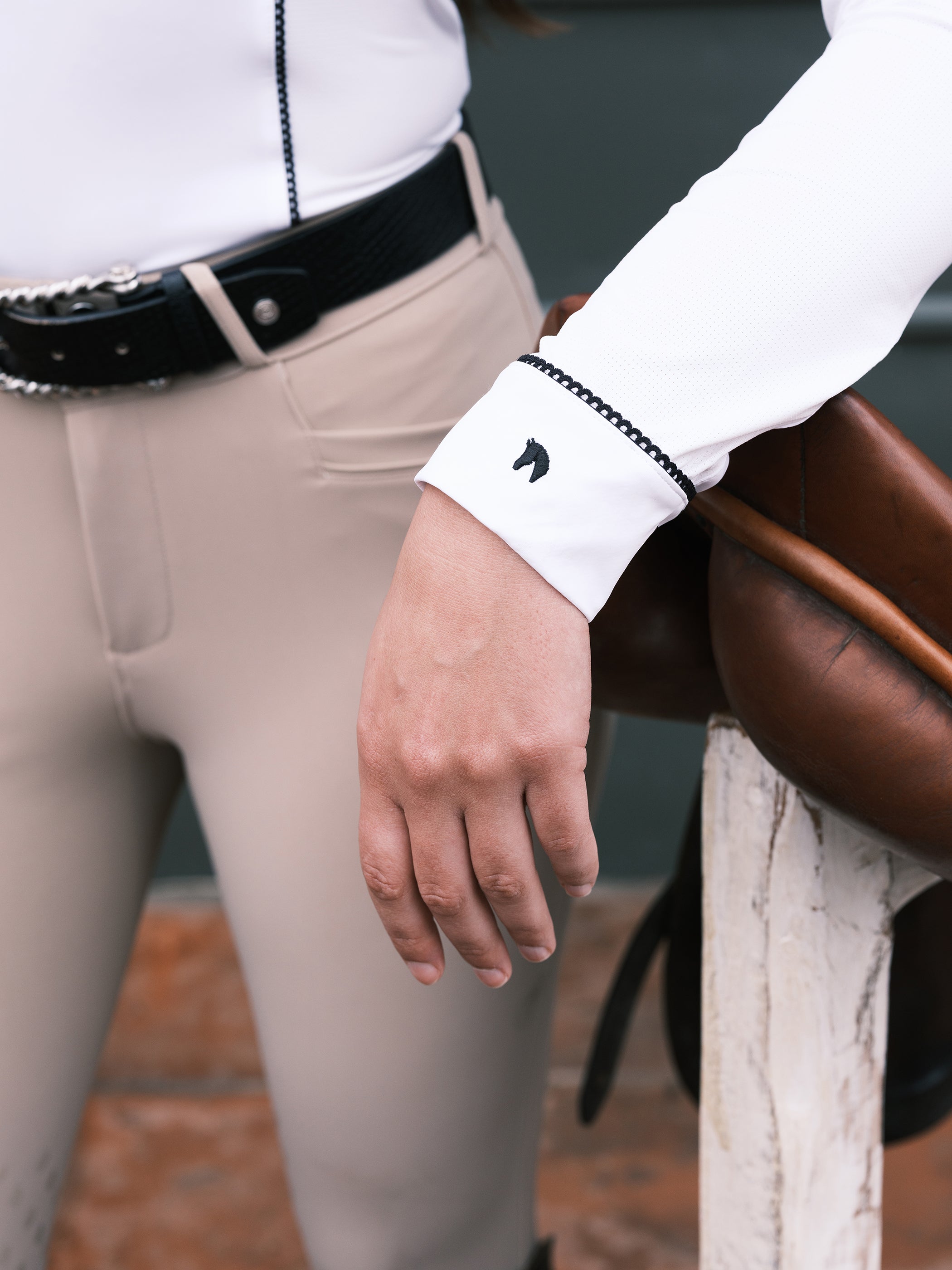 Constance Heart Horse LS Show Shirt