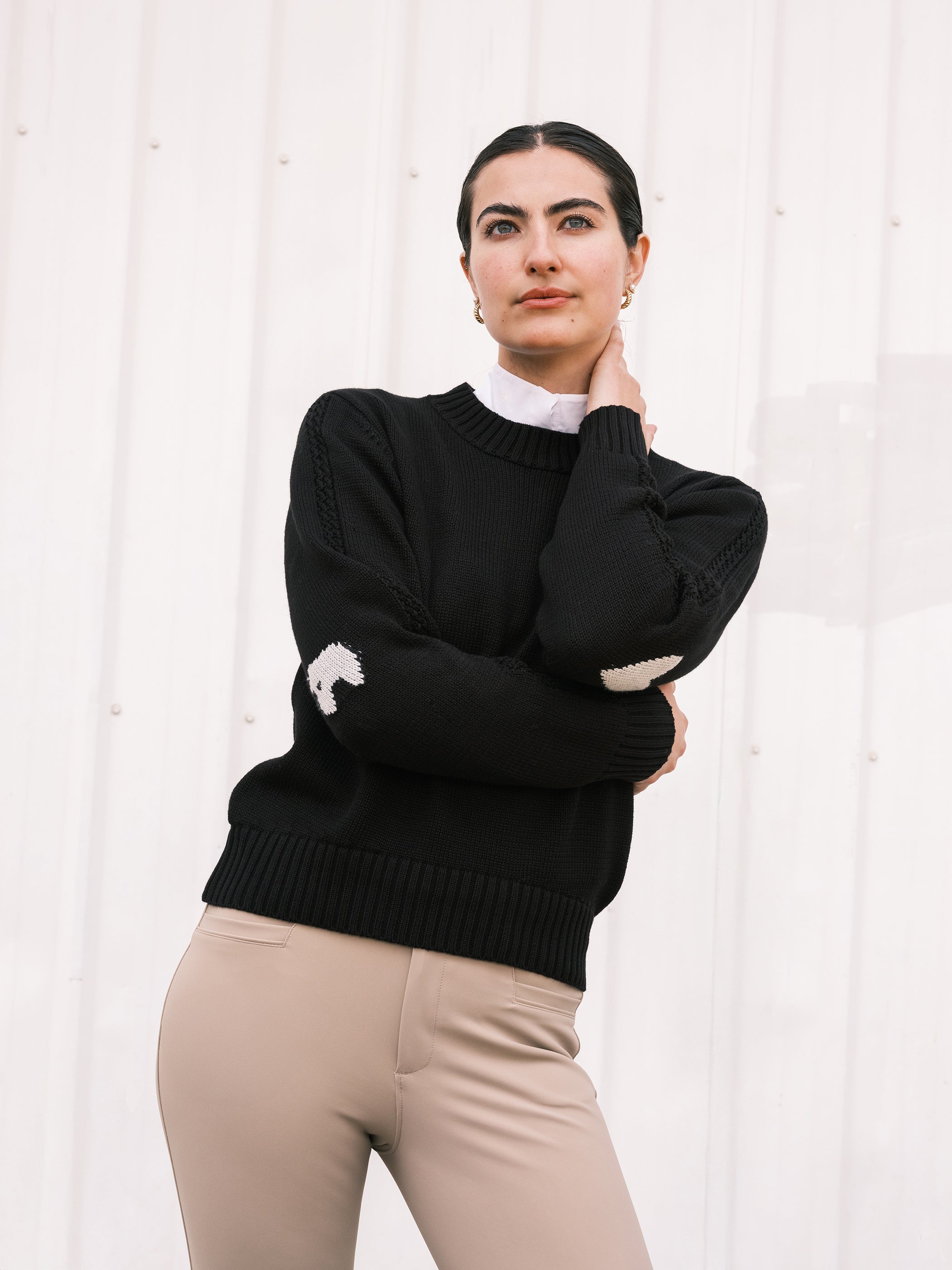 Harry Heart Horse Crew Neck Sweater