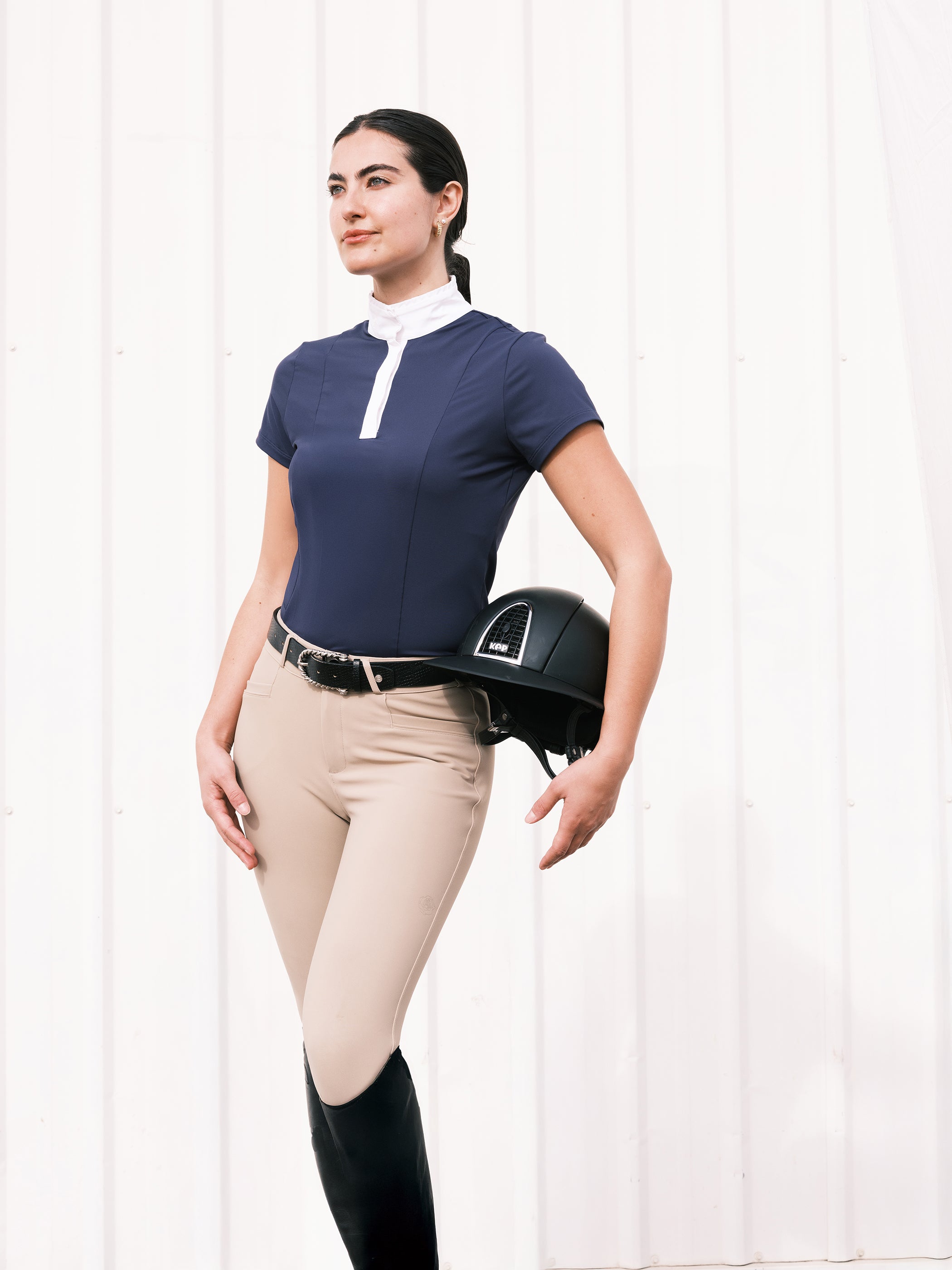 Rachel Ruffle Short Sleeve Show Shirt